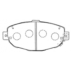 PN-1231 JNBK Колодки тормозные