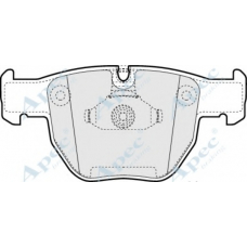 PAD1325 APEC Комплект тормозных колодок, дисковый тормоз