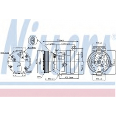 89121 NISSENS Компрессор, кондиционер