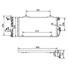 35086 NRF Конденсатор, кондиционер