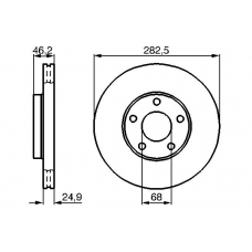 0 986 478 872 BOSCH Тормозной диск