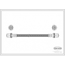 19032785 CORTECO Тормозной шланг
