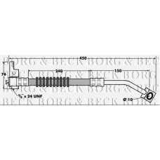 BBH7409 BORG & BECK Тормозной шланг