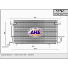 53745 AHE Конденсатор, кондиционер