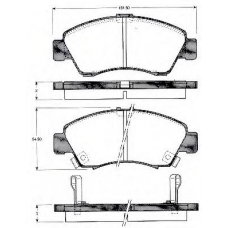 BLF734 QUINTON HAZELL Комплект тормозных колодок, дисковый тормоз