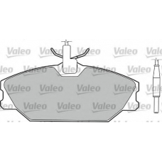 598473 VALEO Комплект тормозных колодок, дисковый тормоз