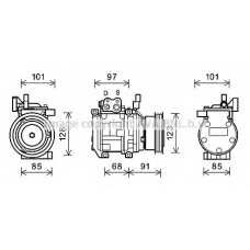 KAK208 AVA Компрессор, кондиционер