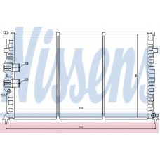 63714 NISSENS Радиатор, охлаждение двигателя