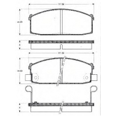 BLF576 QUINTON HAZELL Комплект тормозных колодок, дисковый тормоз