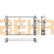 2107981 BEHR Radiator