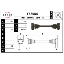 T68054 EAI Приводной вал