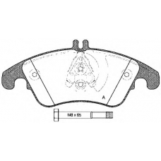 BPA1304.00 OPEN PARTS Комплект тормозных колодок, дисковый тормоз