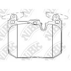 PN32003 NiBK Комплект тормозных колодок, дисковый тормоз