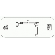 JP104 JANMOR Комплект проводов зажигания