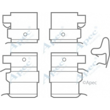 KIT581 APEC Комплектующие, тормозные колодки