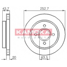 103958 KAMOKA Тормозной диск