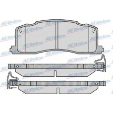 AC645081D AC Delco Комплект тормозных колодок, дисковый тормоз