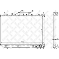 10-26306-SX STELLOX Радиатор, охлаждение двигателя
