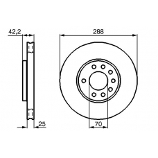 0 986 478 423 BOSCH Тормозной диск