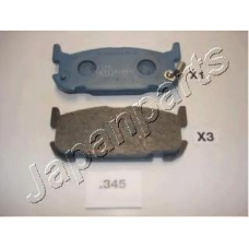 PP-345AF JAPANPARTS Комплект тормозных колодок, дисковый тормоз