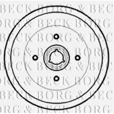 BBR7172 BORG & BECK Тормозной барабан
