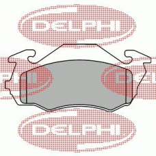 LP1431 DELPHI Комплект тормозных колодок, дисковый тормоз