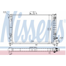 64047 NISSENS Радиатор, охлаждение двигателя