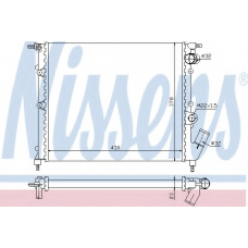 63894 NISSENS Радиатор, охлаждение двигателя