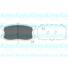 KBP-3507 KAVO PARTS Комплект тормозных колодок, дисковый тормоз