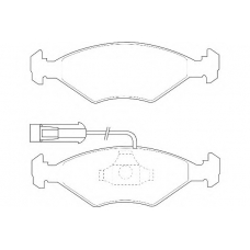 WBP23218A WAGNER LOCKHEED Комплект тормозных колодок, дисковый тормоз