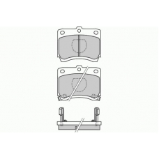 12-0429 E.T.F. Комплект тормозных колодок, дисковый тормоз