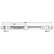 FBH6937 FIRST LINE Тормозной шланг