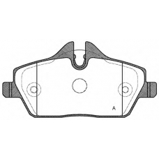 BPA1131.10 OPEN PARTS Комплект тормозных колодок, дисковый тормоз