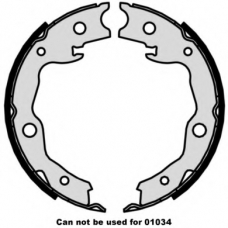 S 56 545 BREMBO Комплект тормозных колодок, стояночная тормозная с