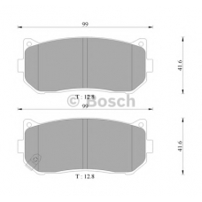 0 986 AB3 069 BOSCH Комплект тормозных колодок, дисковый тормоз