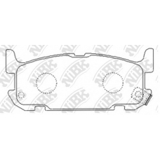 PN5487 NiBK Комплект тормозных колодок, дисковый тормоз