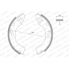152-2268 WEEN Комплект тормозных колодок
