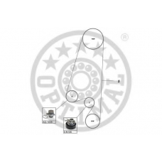 SK-1074AQ1 OPTIMAL Водяной насос + комплект зубчатого ремня