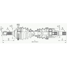 DRS6177.00 OPEN PARTS Приводной вал