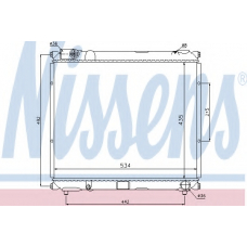 64169 NISSENS Радиатор, охлаждение двигателя