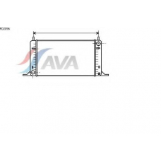 FD2096 AVA Радиатор, охлаждение двигателя