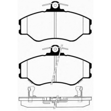 J PA-595AF JAPANPARTS Комплект тормозных колодок, дисковый тормоз