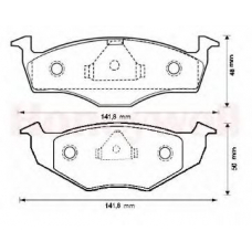 573040B BENDIX Комплект тормозных колодок, дисковый тормоз