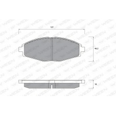 151-1106 WEEN Комплект тормозных колодок, дисковый тормоз
