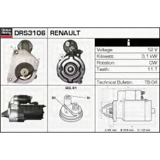 DRS3106 DELCO REMY Стартер