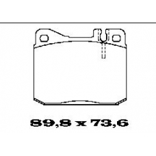 BL1059A2 FTE Комплект тормозных колодок, дисковый тормоз