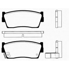 J PA-806AF JAPANPARTS Комплект тормозных колодок, дисковый тормоз