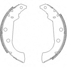 Z4135.00 WOKING Комплект тормозных колодок