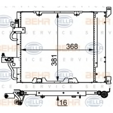 8FC 351 301-754 HELLA Конденсатор, кондиционер