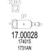 17.00028 MTS Сажевый / частичный фильтр, система выхлопа ог